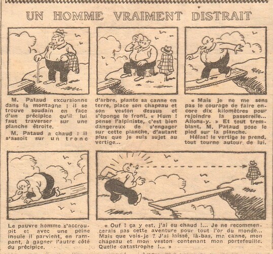 Coeurs Vaillants 1934 - n°9 - page 2 - Un homme vraiment distrait - 25 février 1934