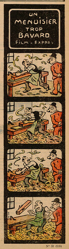 Pierrot 1935 - n°38 - page 5 - Un menuisier trop bavard - Film express - 22 septembre 1935