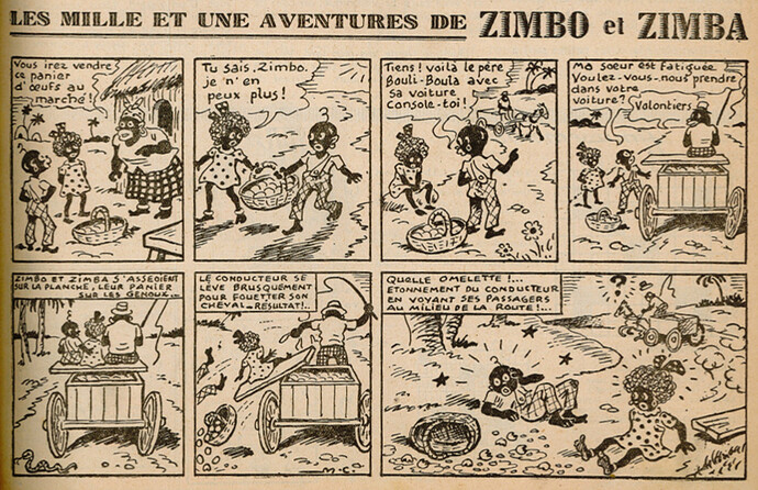 Ames Vaillantes 1939 - n°7 - page 11 - Les mille et une aventures de Zimbo et Zimba - 16 février 1939