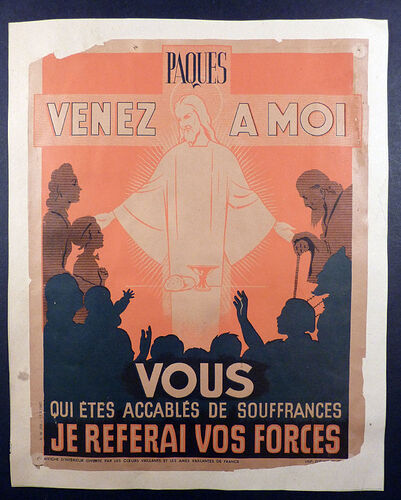 Affiche CV-AV pour Pâques 1942