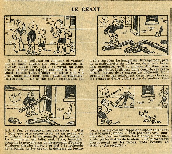 Cri-Cri 1935 - n°853 - page 4 - Le géant - 31 janvier 1935