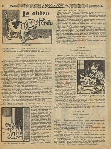 Fillette 1931 - n°1236 - page 10 - Le chien perdu - 29 novembre 1931