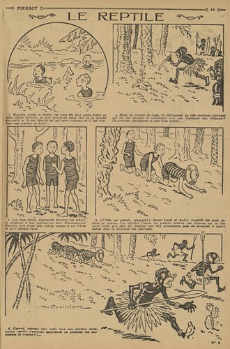 Pierrot 1928 - n°106 - page 11 - Le reptile - 1er janvier 1928