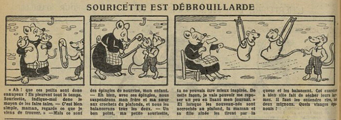Fillette 1931 - n°1202 - page 14 - Souricette esrt débrouillarde - 5 avril 1931
