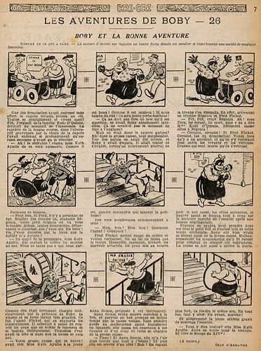 Cri-Cri 1933 - n°751 - page 7 - Les aventures de BOBY (26) - 16 février 1933