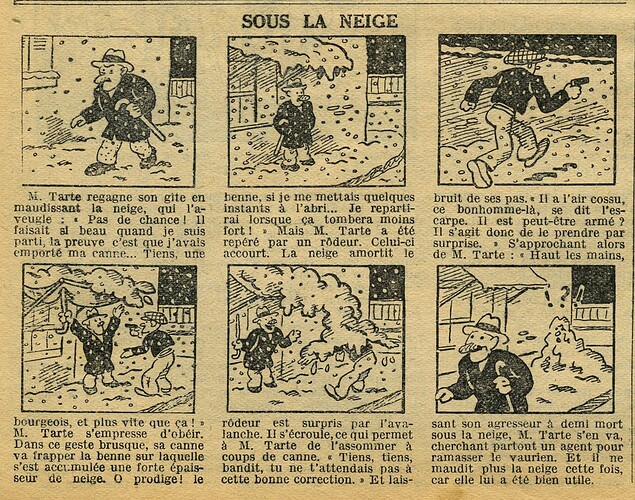 Cri-Cri 1935 - n°849 - page 4 - Sous la neige - 3 janvier 1935