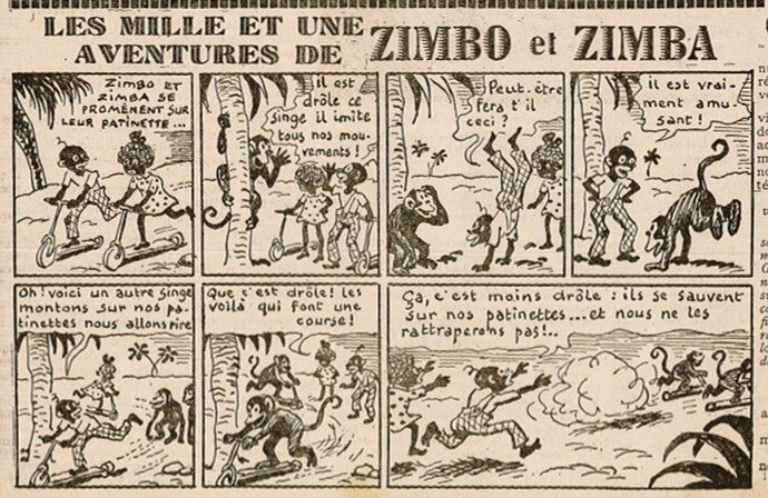 Ames Vaillantes 1939 - n°48 - page 11 - Les mille et une aventures de Zimbo et Zimba - 30 novembre 1939