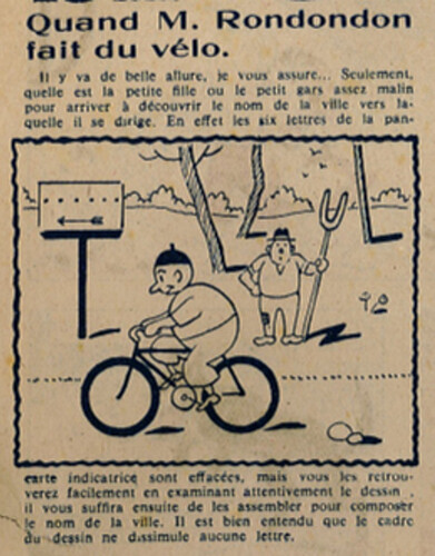 Coeurs Vaillants-Ames Vaillantes 1944 - n°13 - Quand M. Rondondon fait du vélo - 18 juin 1944