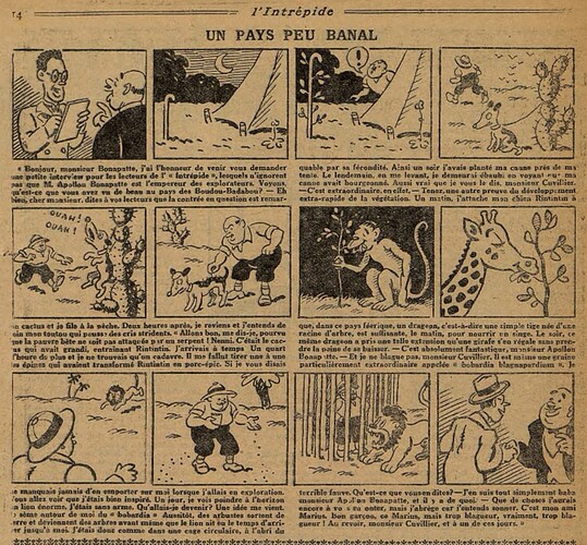 L'Intrépide 1932 - n°1116 - page 14 - Un pays peu banal - 10 janvier 1932