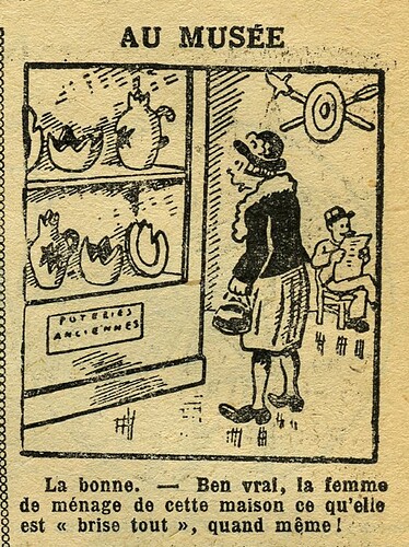 Fillette 1933 - n°1296 - page 4 - Au musée - 22 janvier 1933