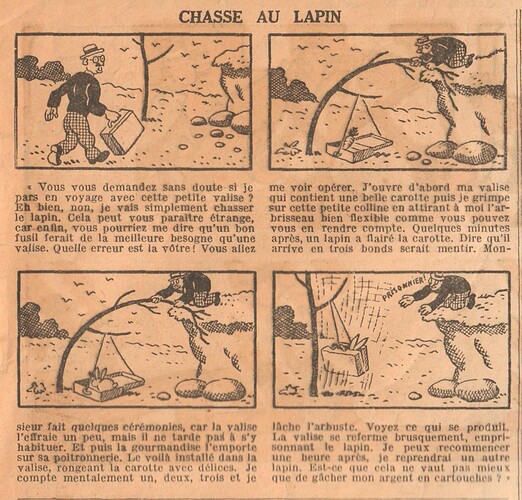 Cri-Cri 1936 - n°933 - page 15 - Chasse au lapin - 13 août 1936 (bis)
