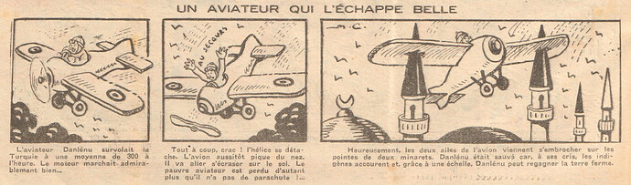 Coeurs Vaillants 1932 - n°49 - page 2 - Un aviateur qui léchappe belle - 4 décembre 1932