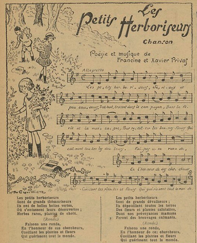 Fillette 1926 - n°941 - page 4 - Les petits herborisateurs - 4 avril 1926