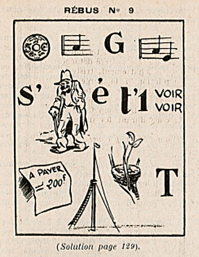 Almanach François 1939 - page 124 - Rébus n°9