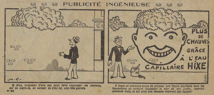 Pierrot 1927 - n°85 - page 2 - Publicité ingénieuse - 7 août 1927