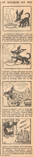 Fillette 1932 - n°1258 - page 4 - Un macaroni qui file - 1er mai 1932