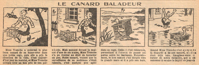 Fillette 1932 - n°1246 - page 11 - Le canard baladeur - 7 février 1932