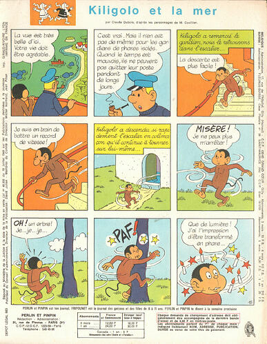 Perlin et Pinpin n°38 du jeudi 19 septembre 1968