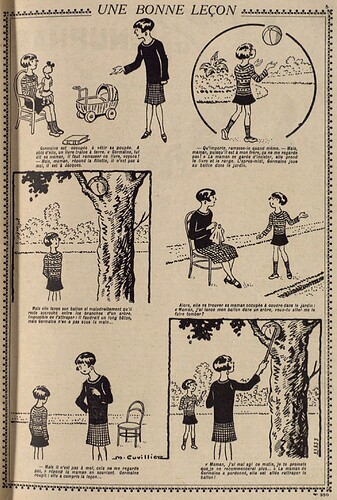 Lisette 1928 - n°350 - page 5 - Une bonne leçon - 25 mars 1928