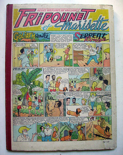 Reliure Fripounet et Marisette 1955 - n°17 - du n°1 au n°26