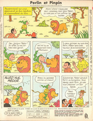 Perlin et Pinpin n°44 du jeudi 2 novembre 1967