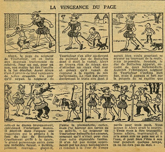 Cri-Cri 1933 - n°787 - page 4 - La vengeance du page - 26 octobre 1933