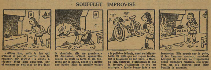 Fillette 1929 - n°1112 - page 6 - Soufflet improvisé - 14 juillet 1929