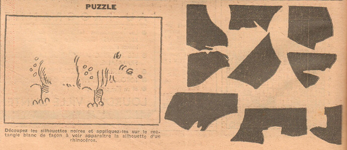 Coeurs Vaillants 1936 - n°7 - page 8 - Puzzle - 16 février 1936