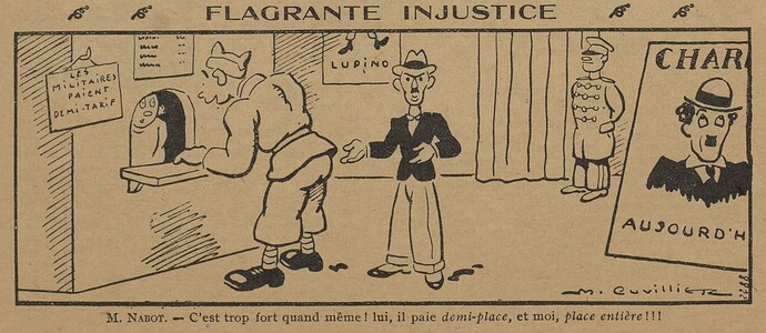 Almanach Guignol 1934 - page 26 - Flagrante injustice