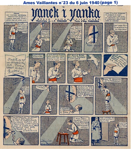 Ames Vaillantes 1940 - n°23 - 6 juin 1940 - page 1 (cadré)