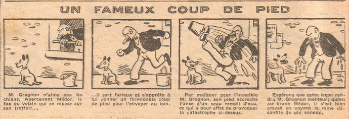 Coeurs Vaillants 1934 - n°8 - page 2 - Un fameux coup de pied - 18 février 1934