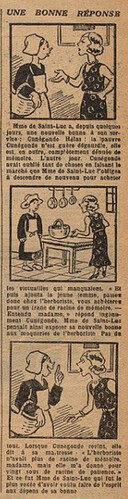 Fillette 1934 - n°1346 - page 11 - Une bonne réponse - 7 janvier 1934
