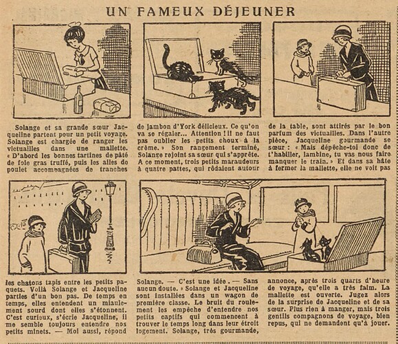 Fillette 1927 - n°983 - page 13 - Un fameux déjeuner - 23 janvier 1927