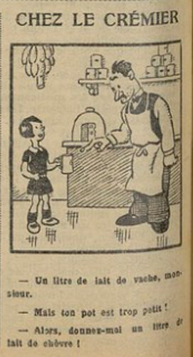 Fillette 1931 - n°1208 - page 6 - Chez le crémier - 17 mai 1931