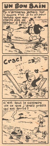 Coeurs Vaillants 1937 - n°16 - page 6 - Un bon bain - 18 avril 1937