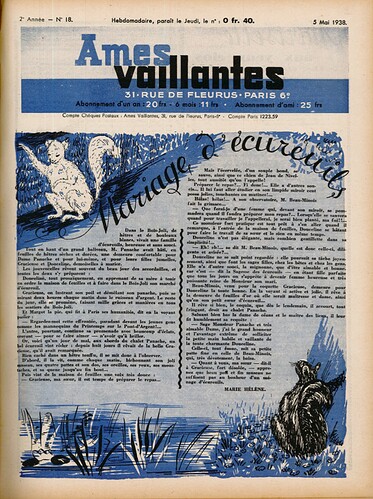 Ames Vaillantes 1938 - n°18 - 5 mai 1938 - page 1