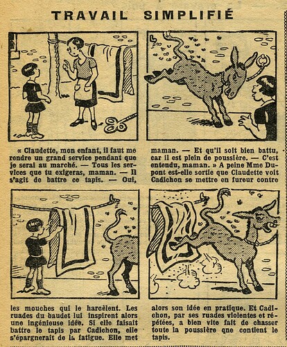 Fillette 1933 - n°1322 - page 14 - Travail simplifié - 23 juillet 1933