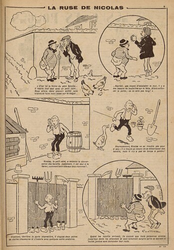 Pierrot 1926 - n°15 - page 5 - La ruse de Nicolas - 4 avril 1926