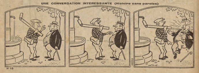 Pierrot 1926 - n°15 - page 2 - Conversation intéressante - 4 avril 1926
