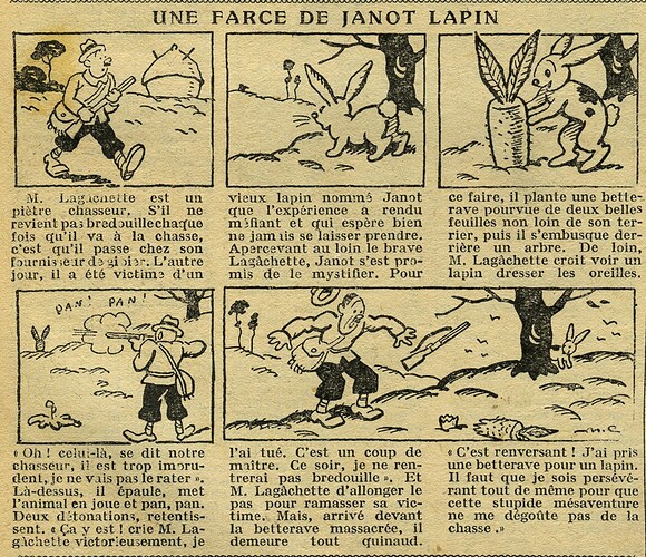 Cri-Cri 1932 - n°736 - page 4 - Une farce de Janot Lapin - 3 novembre 1932