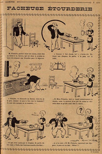 Lisette 1930 - n°50 - page 5 - Fâcheuse étourderie - 14 décembre 1930