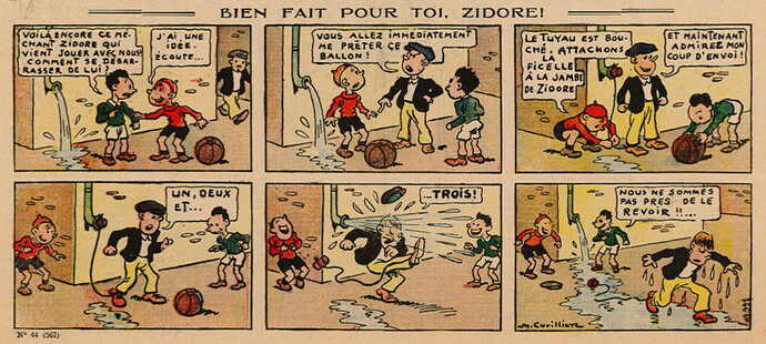 Pierrot 1936 - n°44 - page 4 - Bien fait pour toi, Zidore ! - 1er novembre 1936