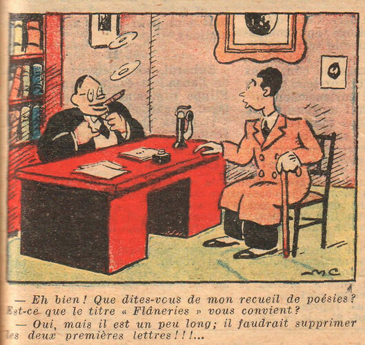 Almanach National 1933 - 19 - mercredi 12 avril 1933 - Eh bien Que dites-vous de mon recueil de poésies