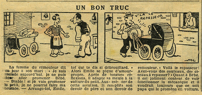 Cri-Cri 1936 - n°911 - page 2 - Un bon truc - 12 mars 1936