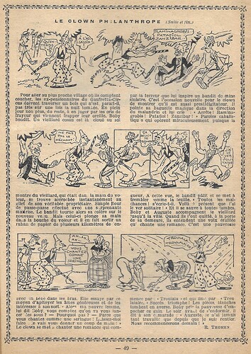 Almanach Junior 1937 - page 49 - Le clown philanthrope (Thomen)
