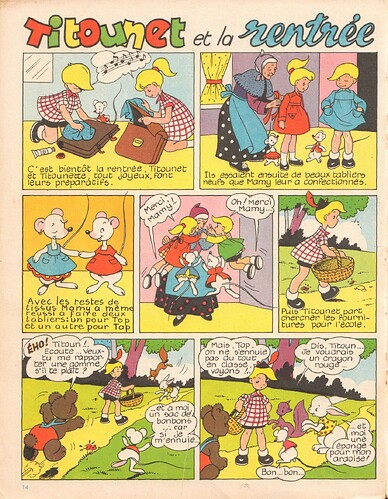 Titounet et Titounette - n°1 - Dans la forêt d'Automne - 3e trim 1958 - page 14