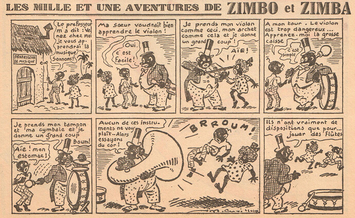 Zimbo et Zimba - Ames Vaillantes 1940 - n°17 - 25 avril 1940 (p60 album 1937)