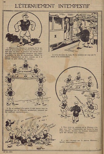 Pierrot 1929 - n°34 - page 10 - L'éternuement intempestif - 25 août 1929