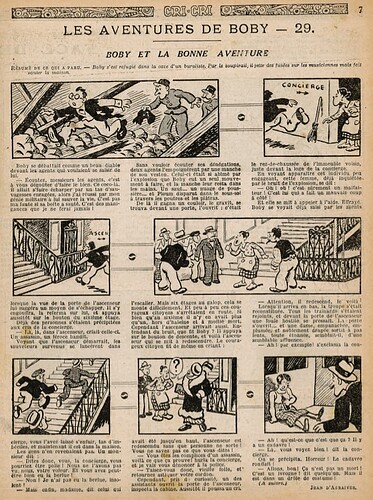 Cri-Cri 1933 - n°754 - page 7 - Les aventures de BOBY (29) - 9 mars 1933