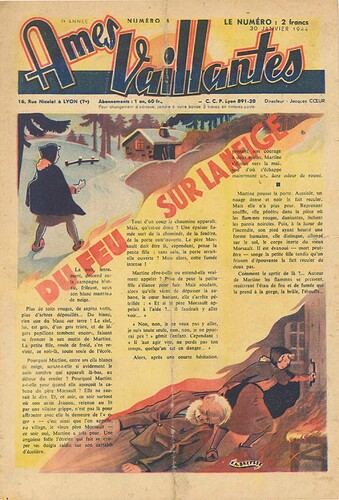 Ames Vaillantes 1944 - n°4 - 30 janvier 1944 - page 1